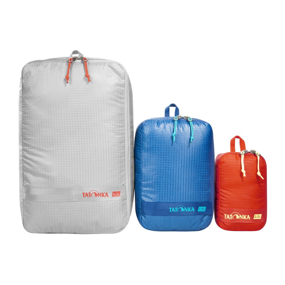 TATONKA Stuff Sack Zip Set III - Leichtes Reißverschlusstaschen-Set PFC-frei & ultraleicht