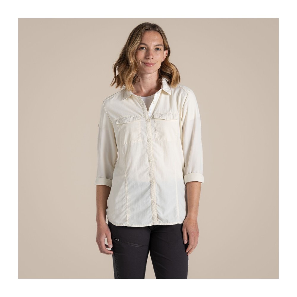 CRAGHOPPERS NosiLife Adventure Long Sleeved Shirt III Women - Langarmbluse geruchshemmend, insektenabwehrend