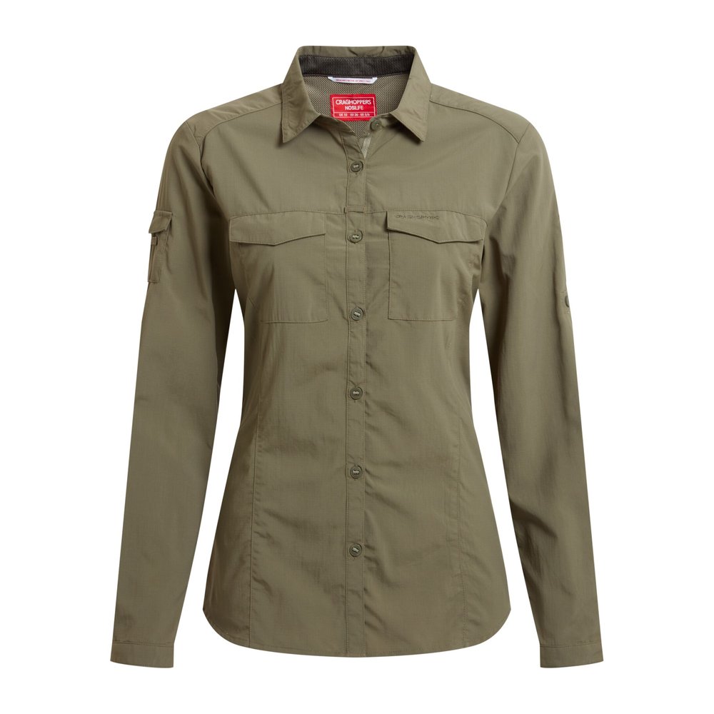 CRAGHOPPERS NosiLife Adventure Long Sleeved Shirt III Women - Funktionshemd insektenabwehrend & geruchshemmend