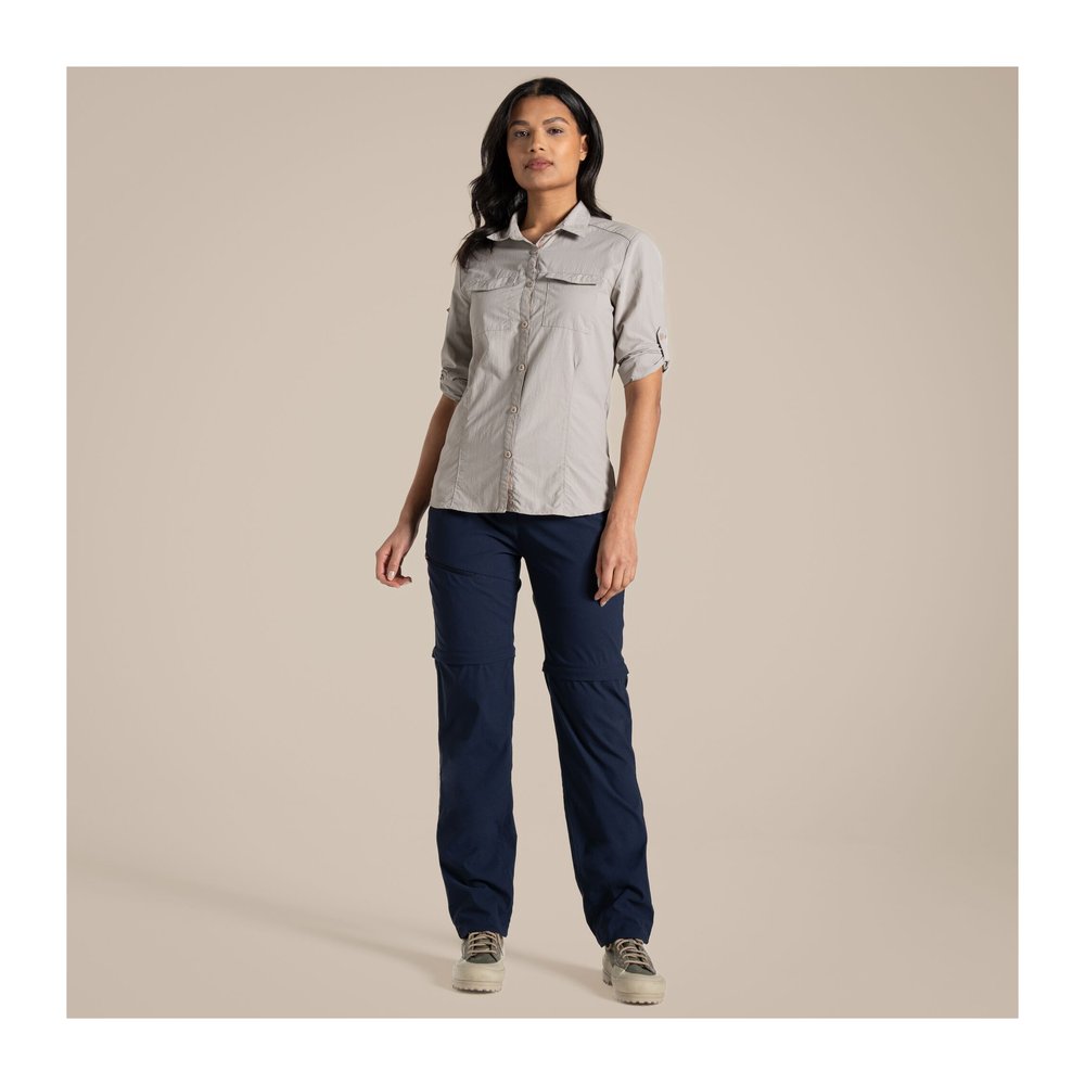 CRAGHOPPERS NosiLife Pro Convertible Trouser III Women - Zip-off-Wanderhose geruchshemmend & insektenabwehrend