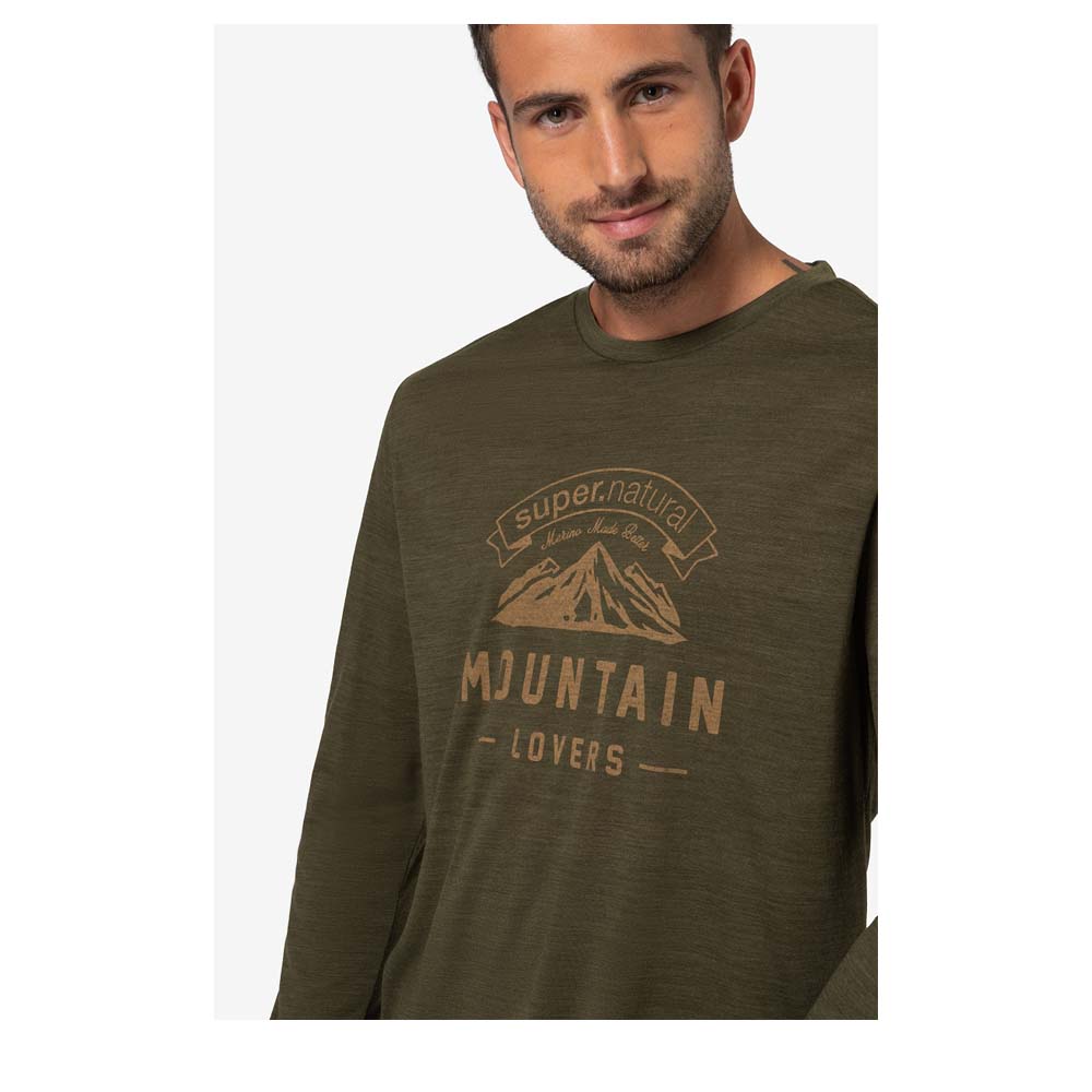 SUPER.NATURAL  Mountain Lovers LS Men – Langarmshirt
