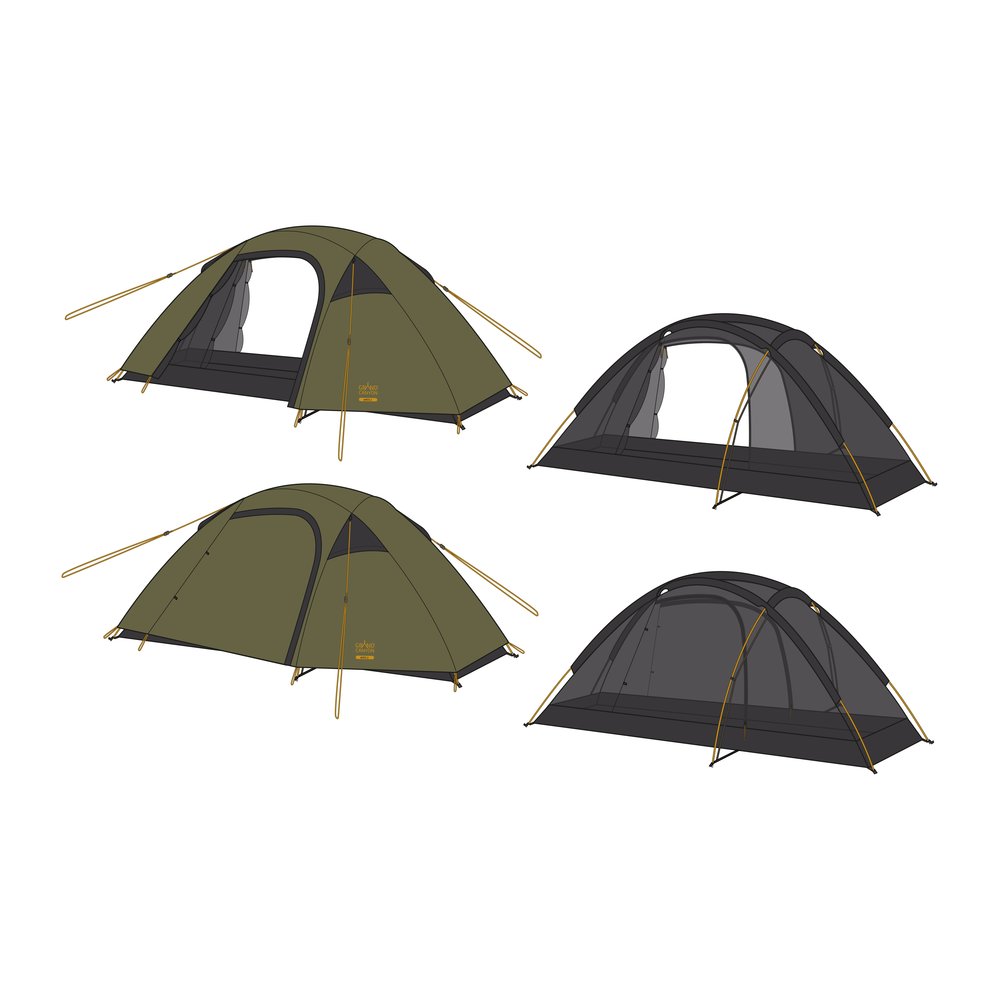 GRAND CANYON Apex 2 Tent - Trekkingzelt windstabil und wasserabweisend