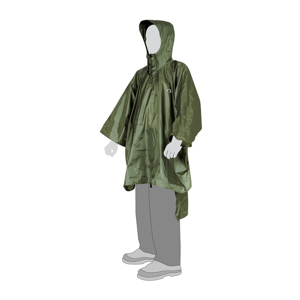 TATONKA Poncho 1 (XS-S) - Regenponcho mit Sturmsicherung gegen Hochrutschen