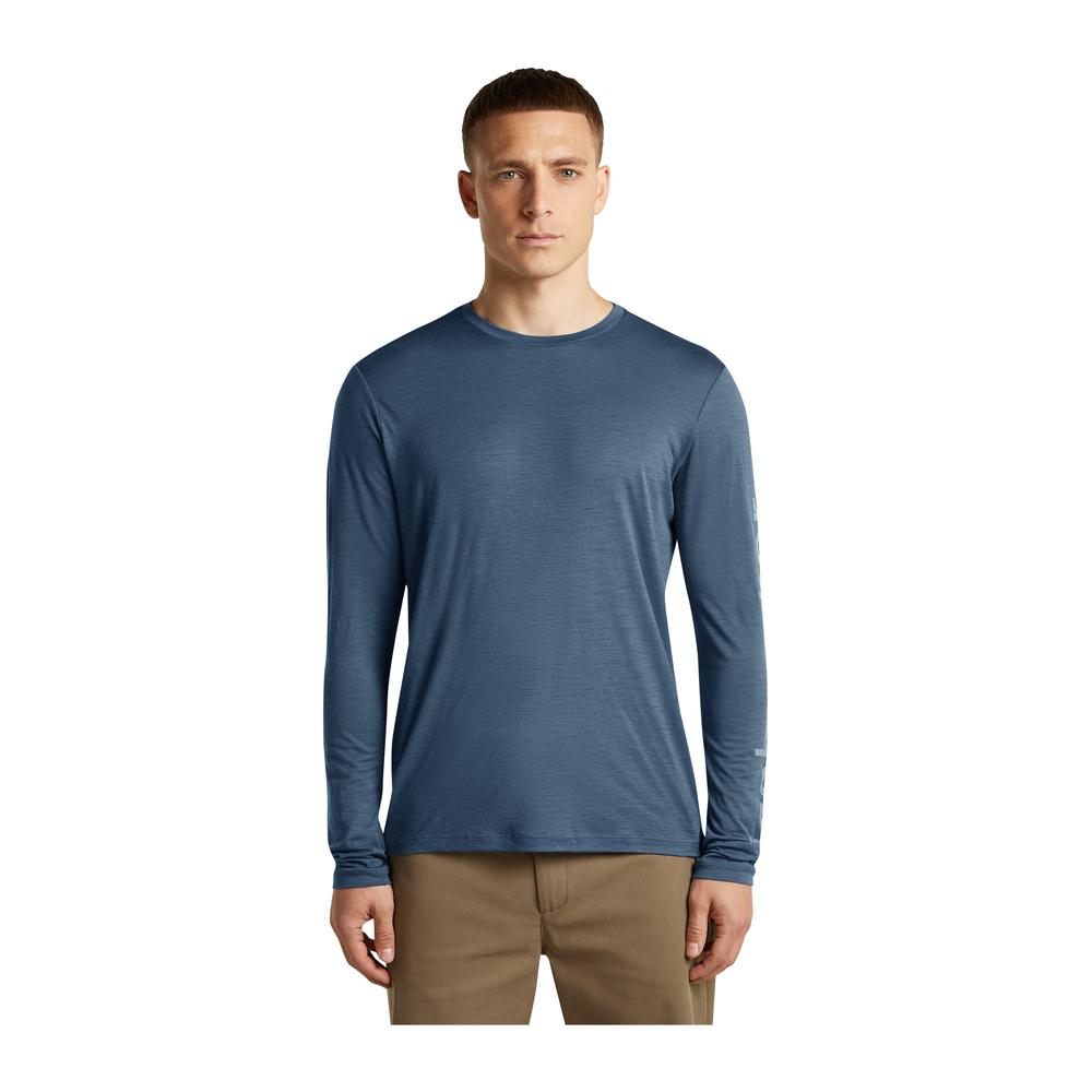 ICEBREAKER Merino 150 Tech Lite LS Tee IB Vertical Men - Merino-Langarmshirt atmungsaktiv, geruchsabweisend