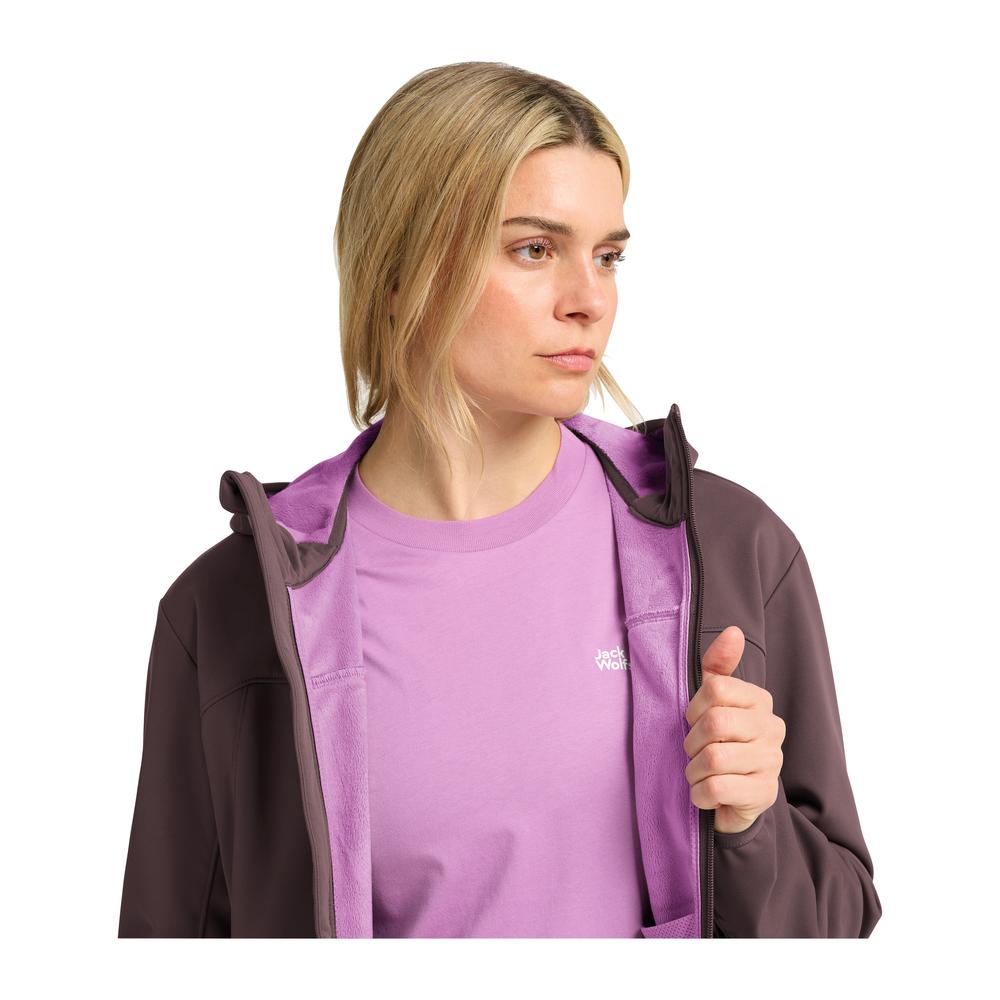 JACK WOLFSKIN Windhain 2 Hoody Women - Softshelljacke winddicht, wasserabweisend