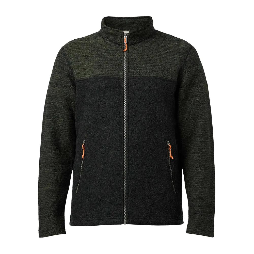 IVANHOE Jon Full Zip Men - Wolljacke aus 100% gewalkter Wolle