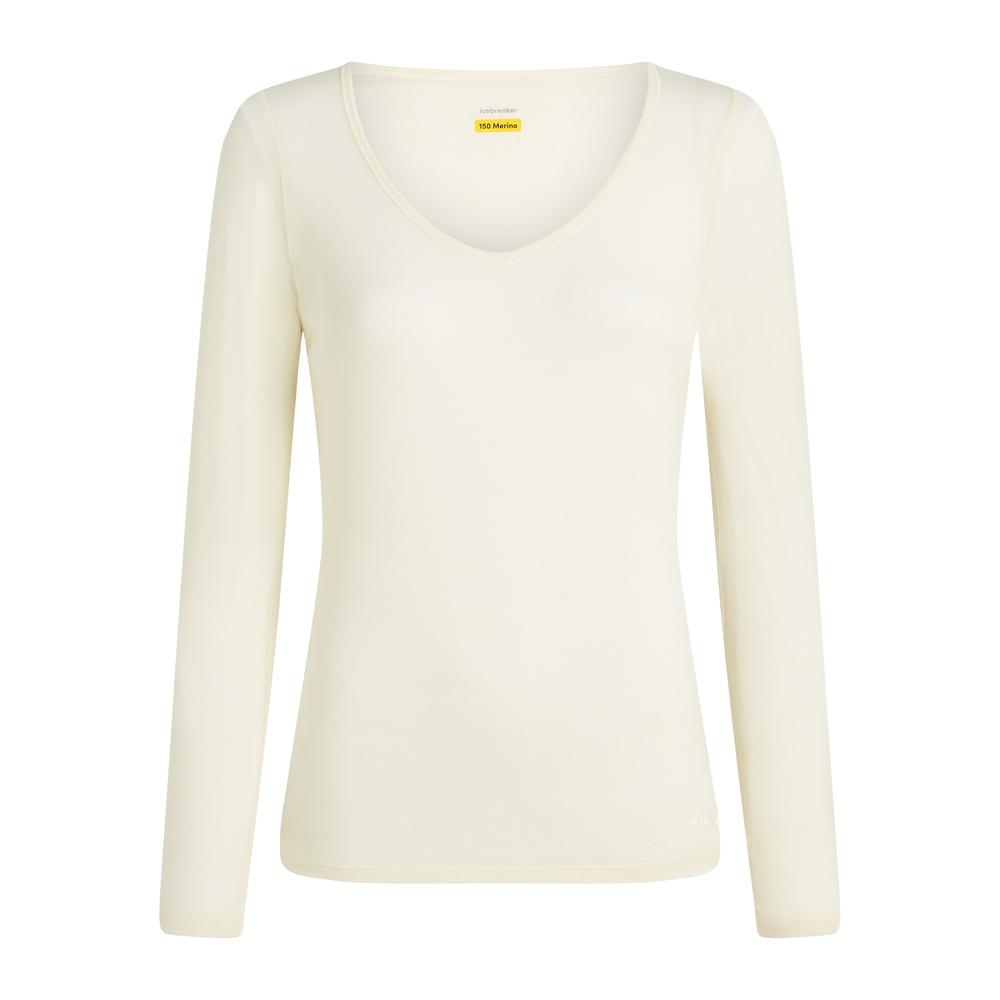 ICEBREAKER Merino 150 Siren Long Sleeve Sweetheart Top Women - Langarmshirt temperaturregulierend, geruchsneutral