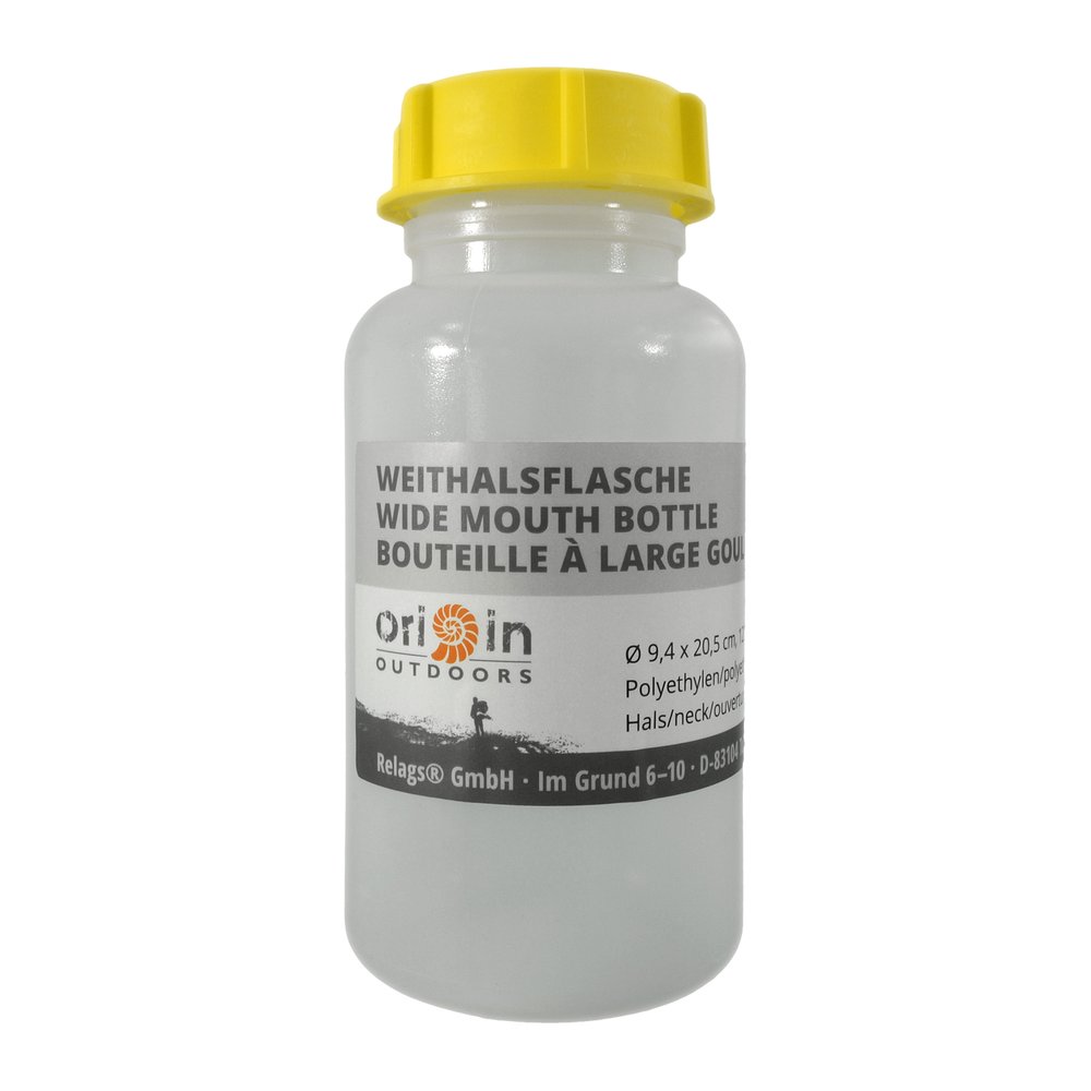 ORIGIN OUTDOORS Weithalsflasche Rund - Aufbewahrungsflasche lebensmittelecht, BPA-frei