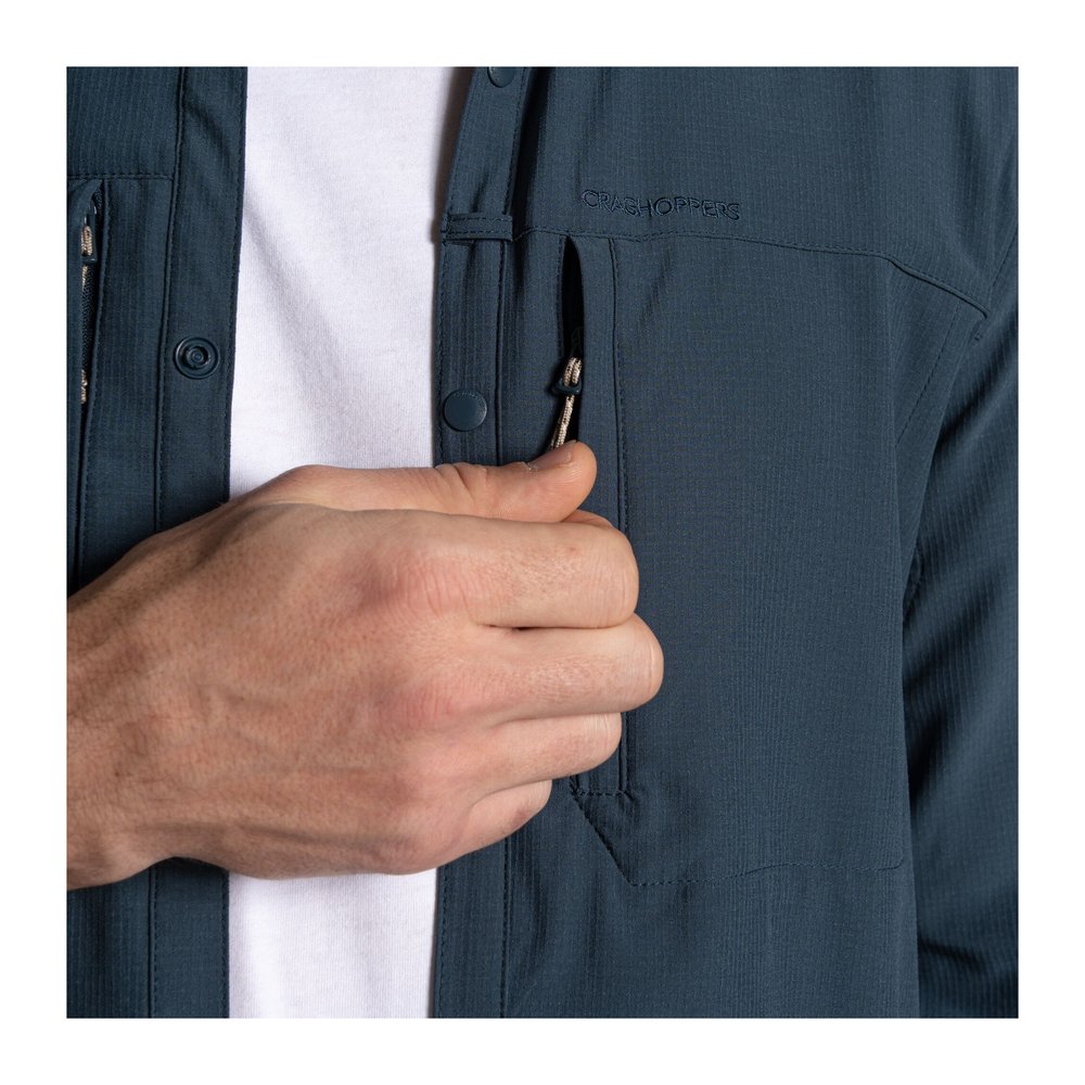 CRAGHOPPERS NosiLife Pro Long Sleeved Shirt V Men - Langarmhemd geruchshemmend, insektenabwehrend
