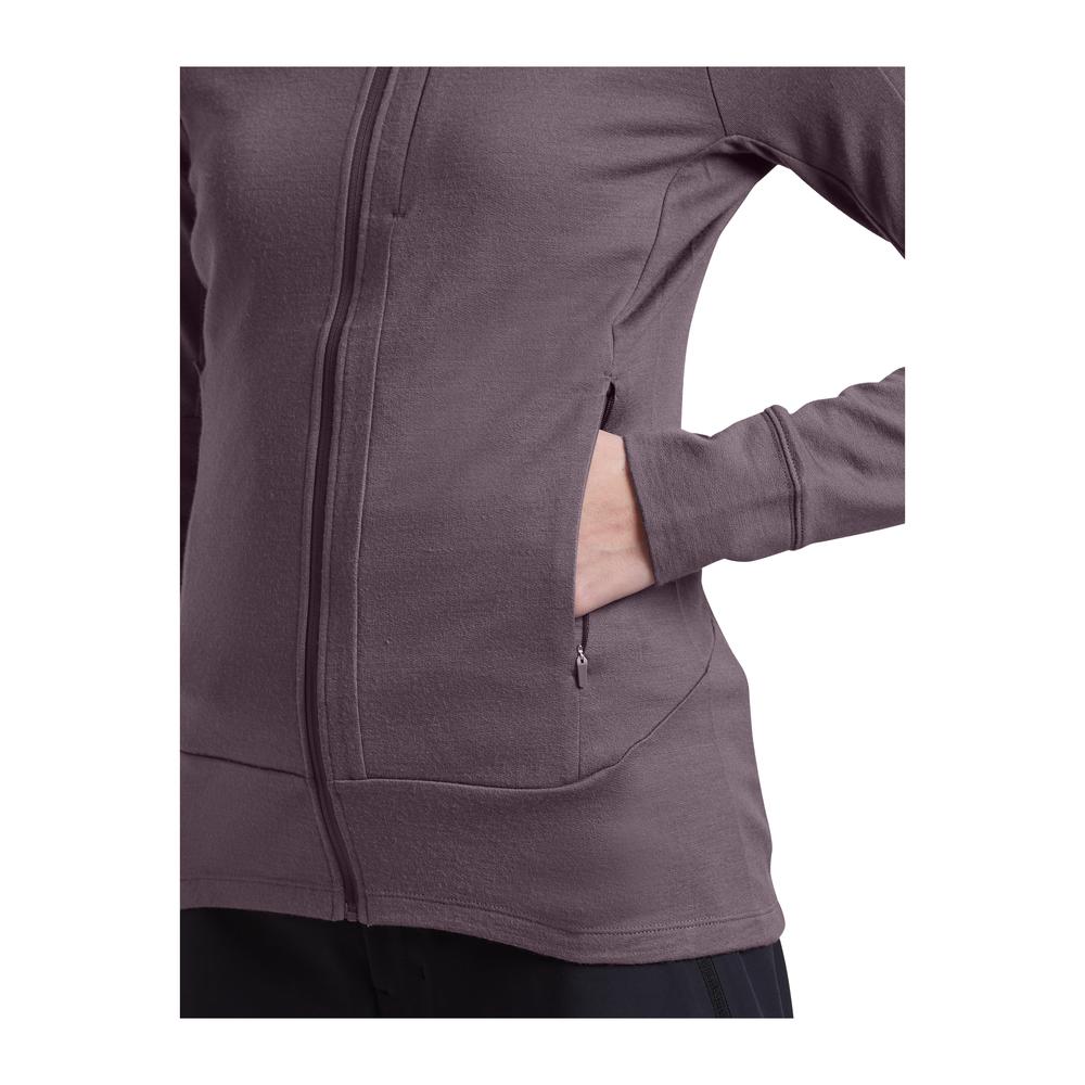 ICEBREAKER Merino 260 Quantum IV Long Sleeve Zip Women - Merino-Zipjacke thermoregulierend, geruchsabweisend