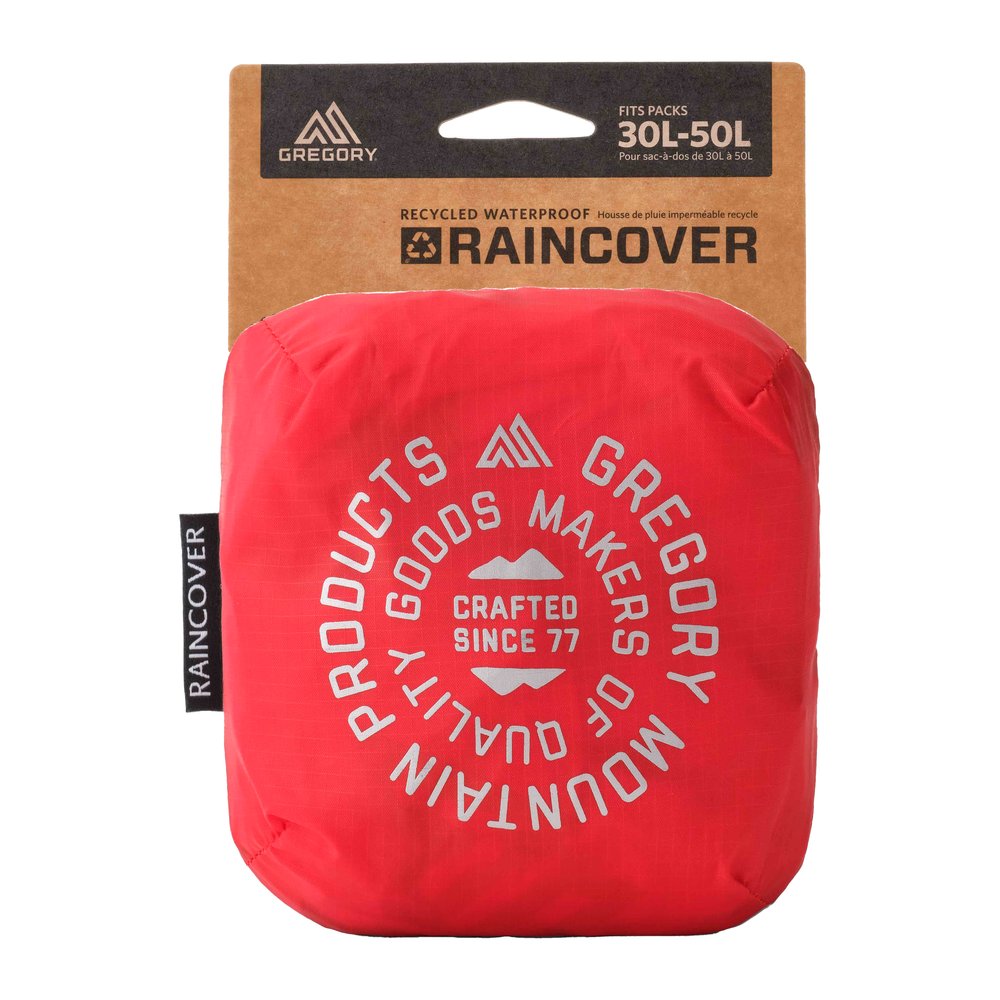 GREGORY Raincover 30L-50L - Regenhülle getapte Nähte, reflektierend