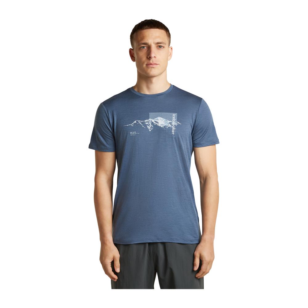 ICEBREAKER Merino 150 Tech Lite SS Tee Pure Altitude Men - Merino-T-Shirt atmungsaktiv, geruchsabweisend