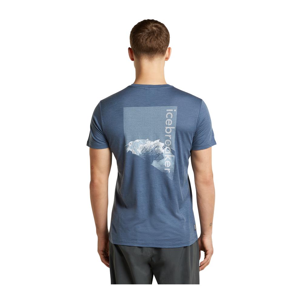 ICEBREAKER Merino 150 Tech Lite SS Tee Pure Altitude Men - Merino-T-Shirt atmungsaktiv, geruchsabweisend