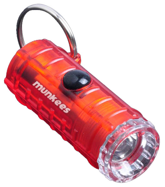 MUNKEES Mini-Taschenlampe mit 4 versch. Leuchtenmodi - Taschenlampe