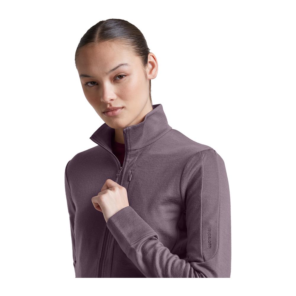 ICEBREAKER Merino 260 Quantum IV Long Sleeve Zip Women - Merino-Zipjacke thermoregulierend, geruchsabweisend