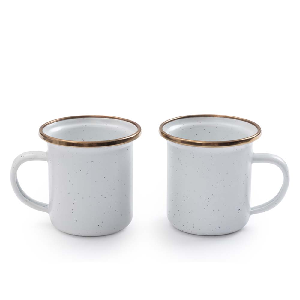 BAREBONES Espresso Cup - Espressotasse aus Emaille - white1