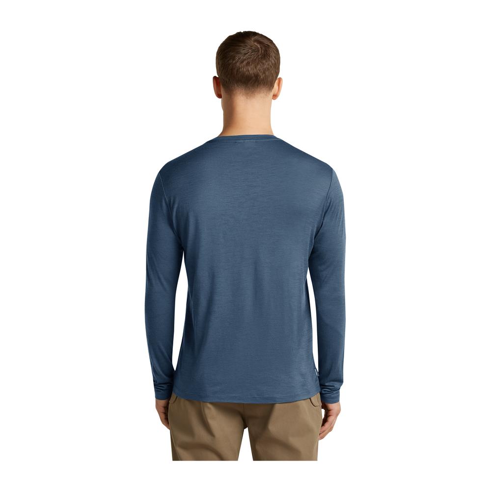 ICEBREAKER Merino 150 Tech Lite LS Tee IB Vertical Men - Merino-Langarmshirt atmungsaktiv, geruchsabweisend