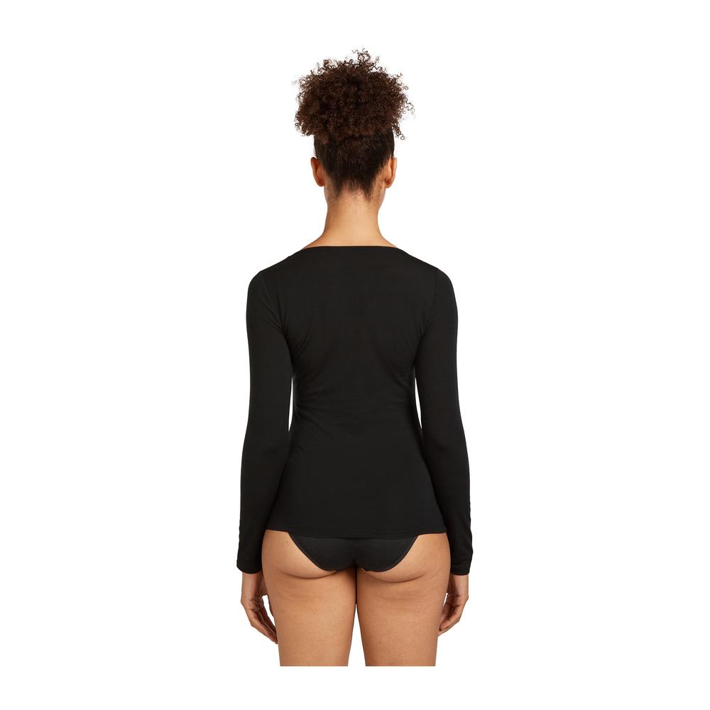 ICEBREAKER Merino 150 Siren Long Sleeve Sweetheart Top Women - Langarmshirt temperaturregulierend, geruchsneutral