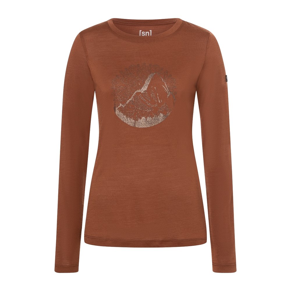 SUPER.NATURAL Mountain Mandala Tree LS Women - Langarmshirt