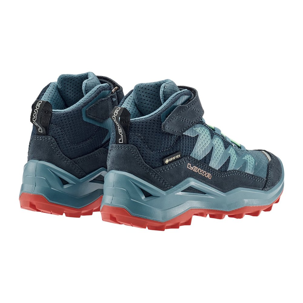 LOWA Maddox Pro GTX Mid VC Junior - Kinder-Wanderstiefel wasserdicht, Klettverschluss