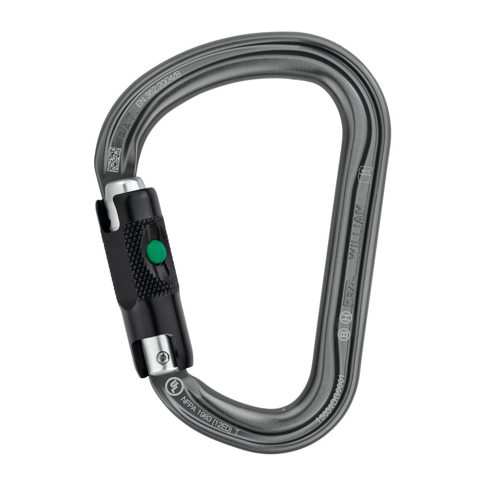 PETZL William - Karabiner weite Schnapperöffnung, handschuhtauglich