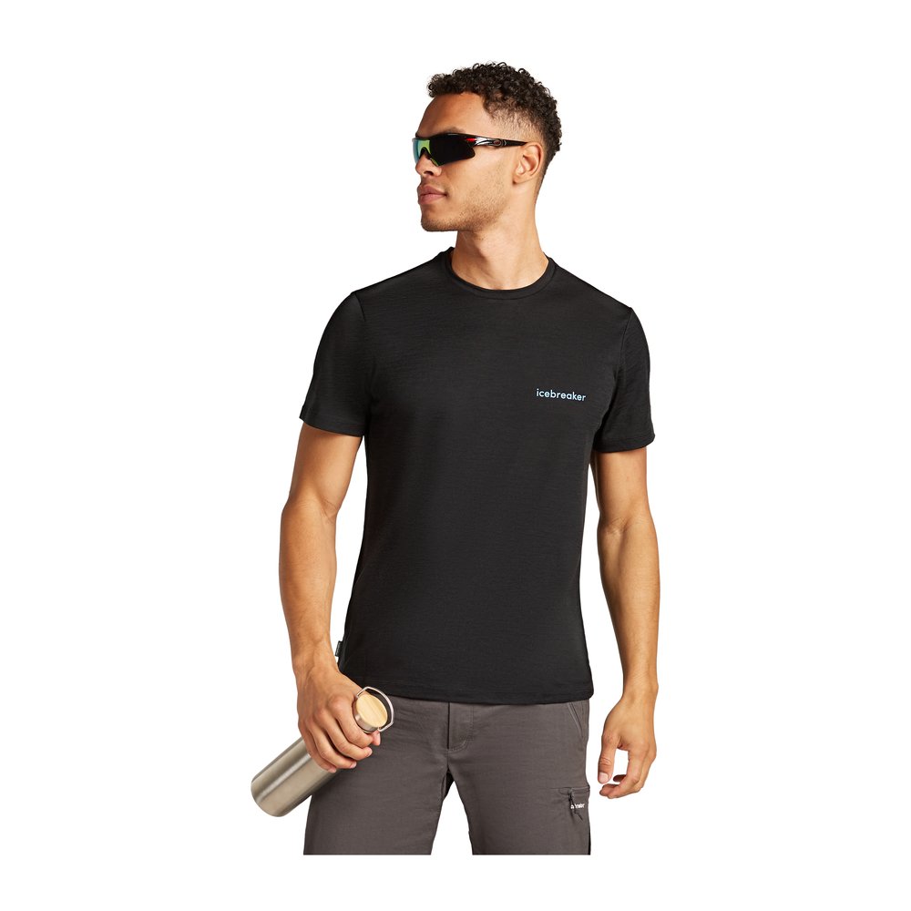 ICEBREAKER Merino 150 Tech Lite SS Tee IB Wordmark Men - T-Shirt thermoregulierend, geruchsabweisend
