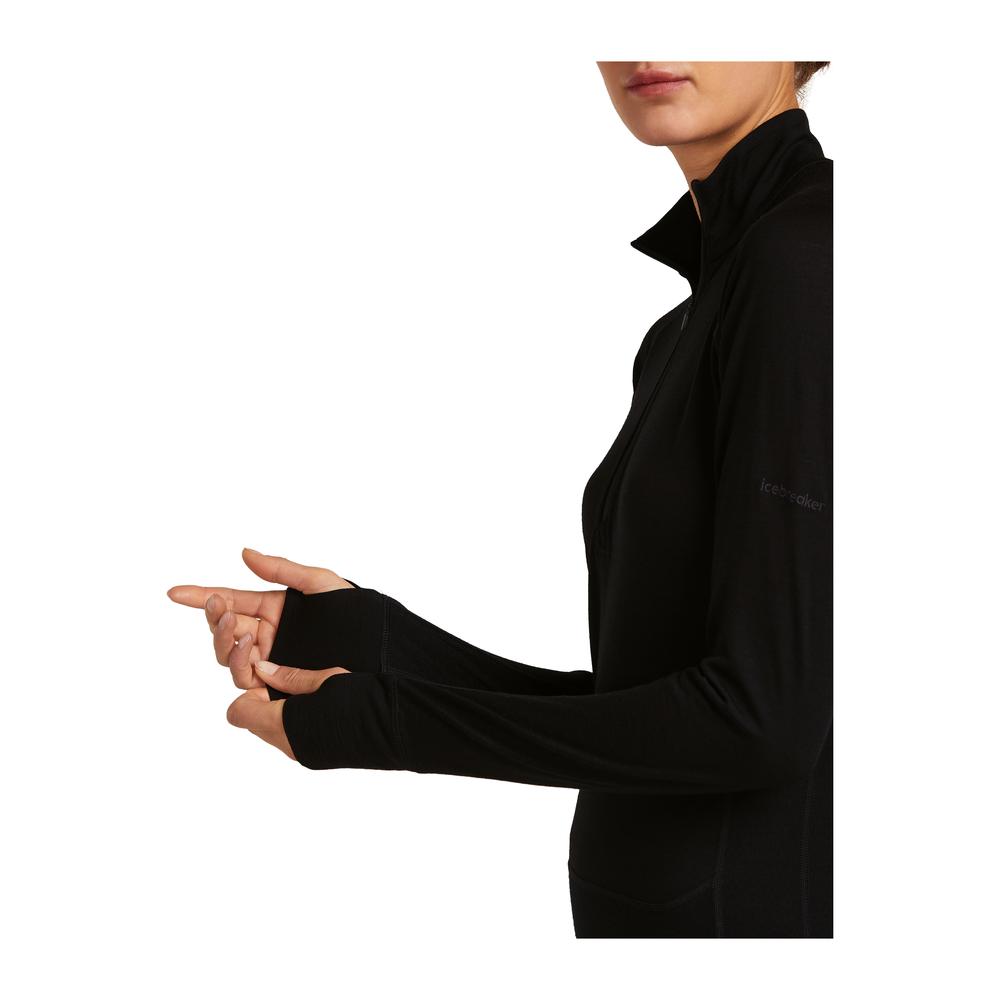 ICEBREAKER Merino 200 ZoneKnit LS Half Zip Women - Langarmshirt atmungsaktiv, thermoregulierend