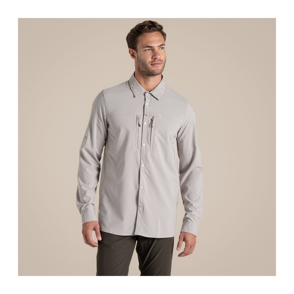 CRAGHOPPERS NosiLife Pro Long Sleeved Shirt V Men - Langarmhemd geruchshemmend, insektenabwehrend