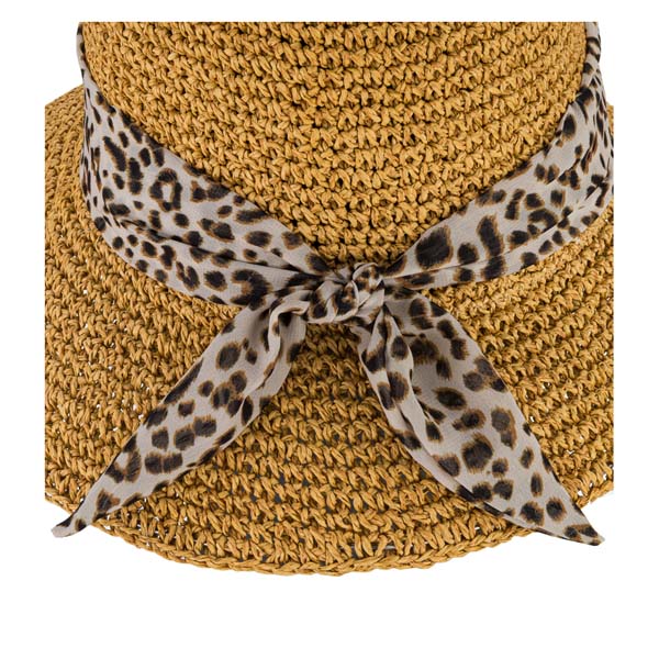 PAC Lilen Bucket Straw Hat - Fischerhut mit Insektenschutz und kleinem Packmaß
