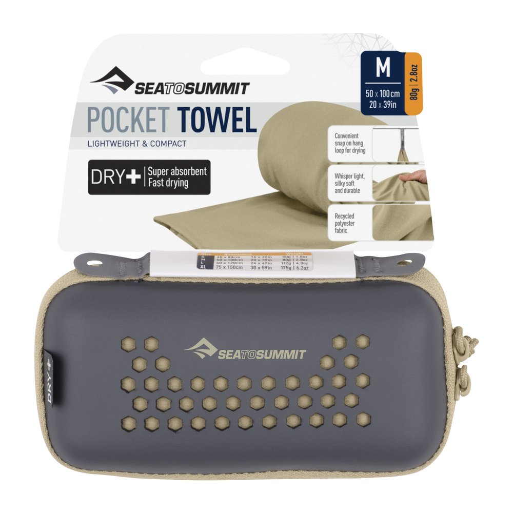 SEA TO SUMMIT Pocket Towel - Reisehandtuch ultraleicht, schnelltrocknend
