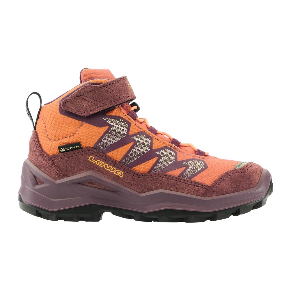 LOWA Maddox Pro GTX Mid VC Junior - Kinder-Wanderstiefel wasserdicht, Klettverschluss