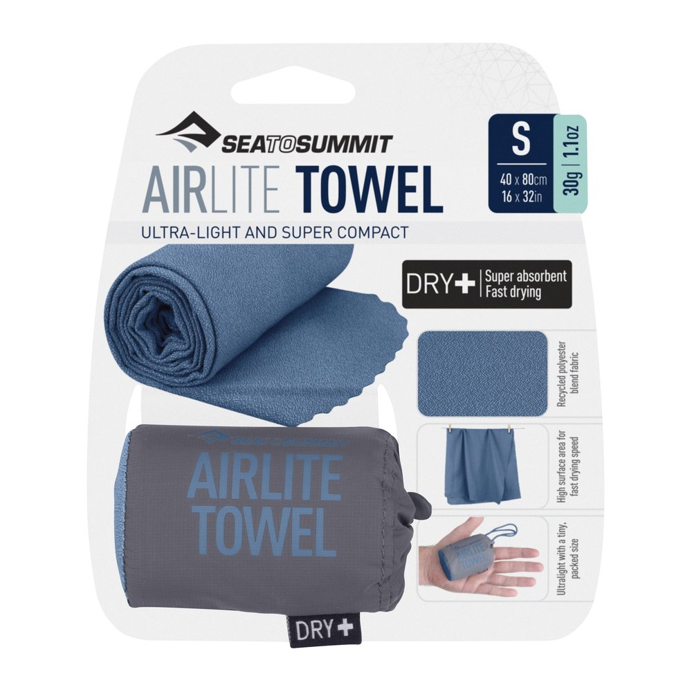 SEA TO SUMMIT Airlite Towel - Reisehandtuch schnelltrocknend, winziges Packmaß