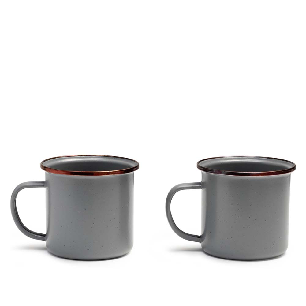 BAREBONES Cup - Tasse aus Emaille - grey1