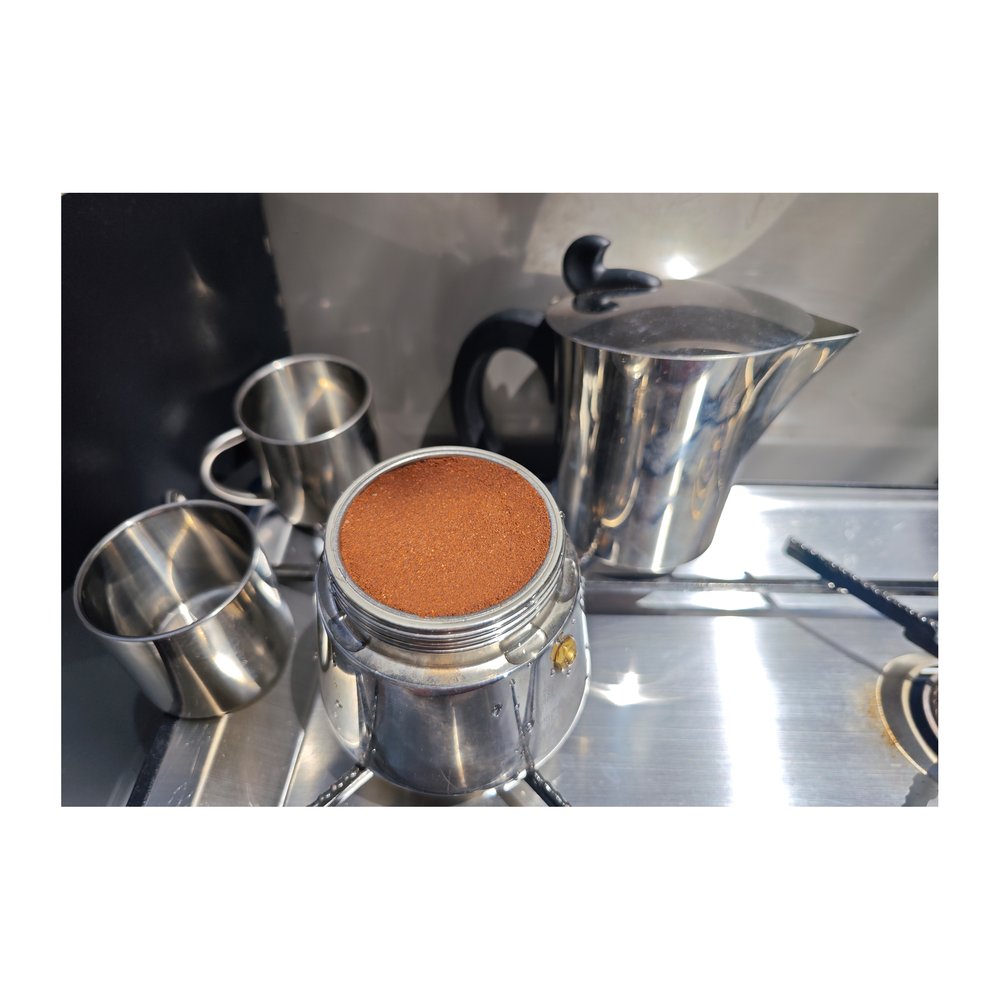 BASIC NATURE Espresso Maker Edelstahl - Espressokocher induktionsgeeignet, einfache Reinigung