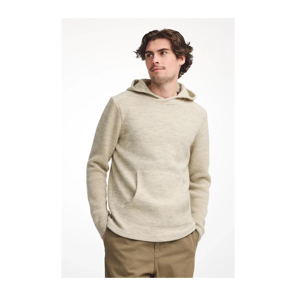 IVANHOE NLS Pentland Hood Men - Woll-Kapuzenpullover aus 100% ungefärbter Wolle