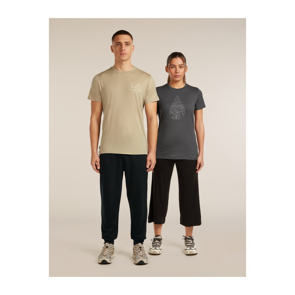 ICEBREAKER Merino 150 Tech Lite SS Tee Peaceful Pass Men - T-Shirt atmungsaktiv, geruchsabweisend