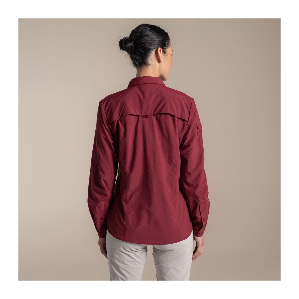 CRAGHOPPERS NosiLife Adventure Long Sleeved Shirt III Women - Langarmbluse geruchshemmend, insektenabwehrend