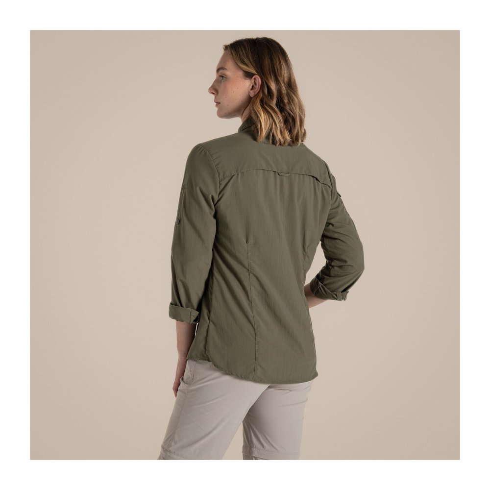 CRAGHOPPERS NosiLife Adventure Long Sleeved Shirt III Women - Langarmbluse geruchshemmend, insektenabwehrend