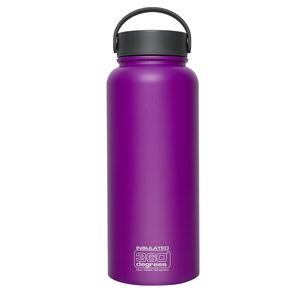 360° DEGREES Wide Mouth Insulated Bottle 1000 ml - Thermoflasche
