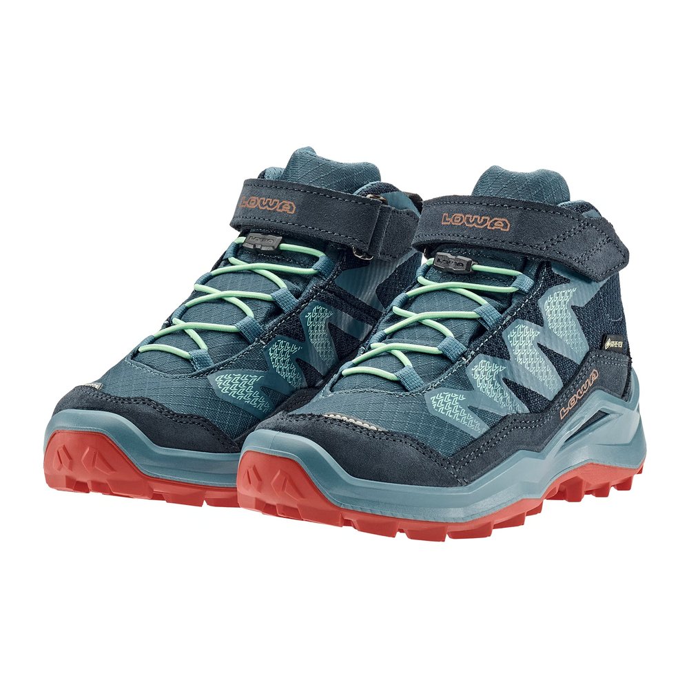 LOWA Maddox Pro GTX Mid VC Junior - Kinder-Wanderstiefel wasserdicht, Klettverschluss