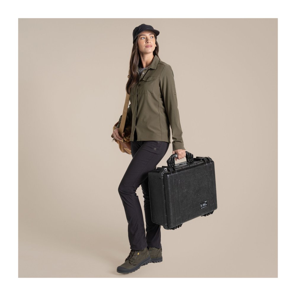 CRAGHOPPERS NosiLife Pro Long Sleeved Shirt III Women - Langarmbluse geruchshemmend, insektenabwehrend