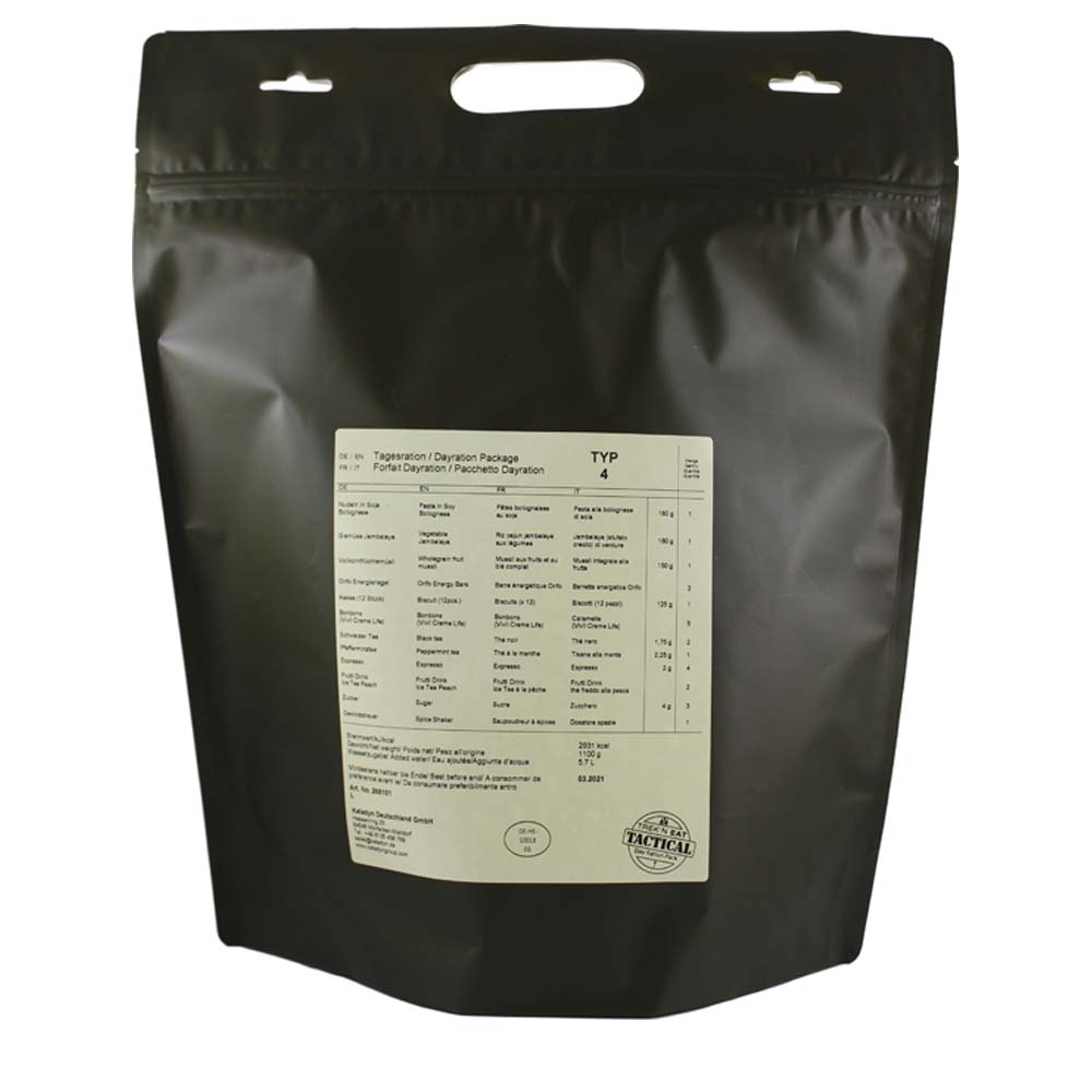 TREK N EAT Day Ration Pack Typ 4 - vegetarisch - Nahrung