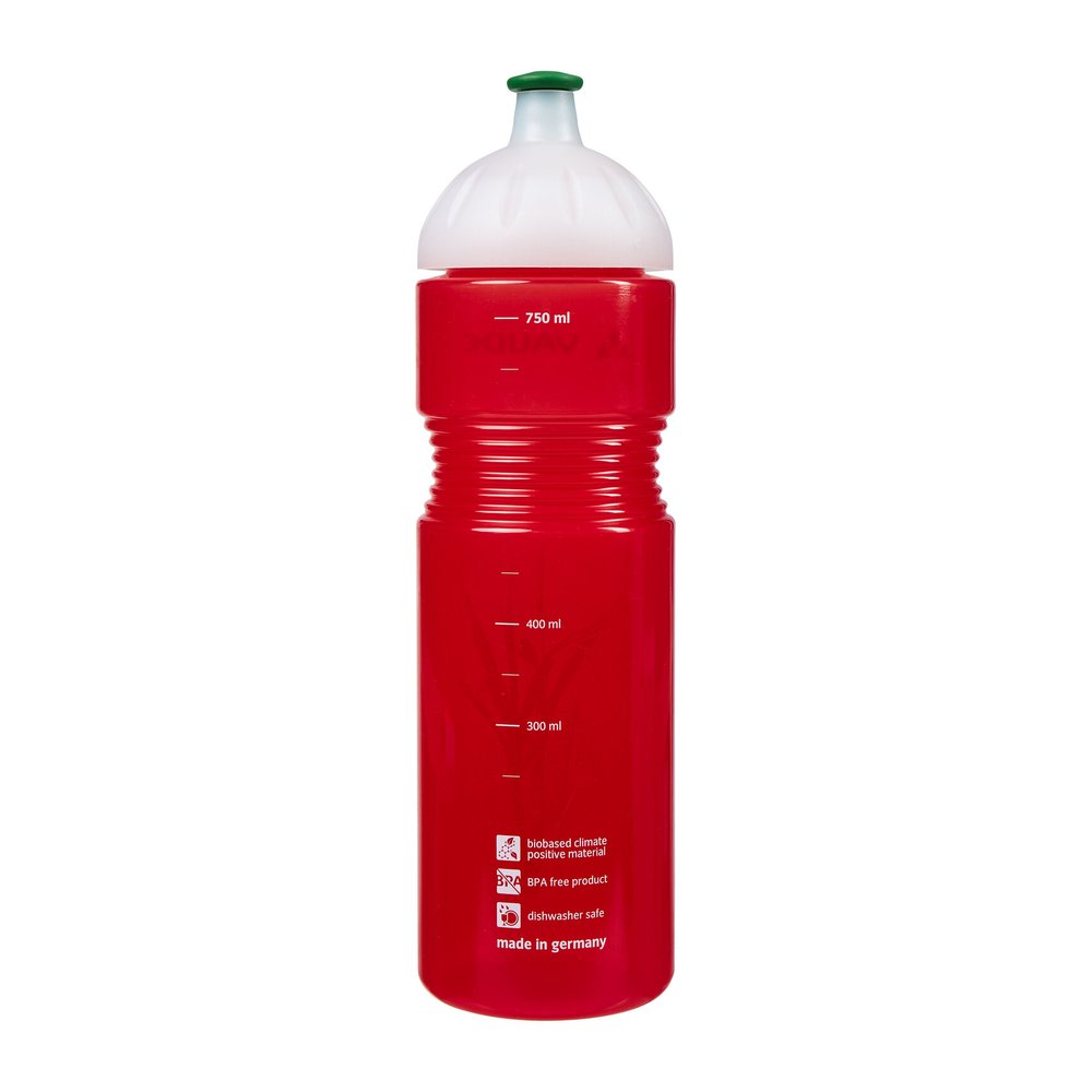 VAUDE Bike Bottle Organic 0,75l (VPE15) - Fahrrad-Trinkflasche geschmacksneutral, spülmaschinenfest