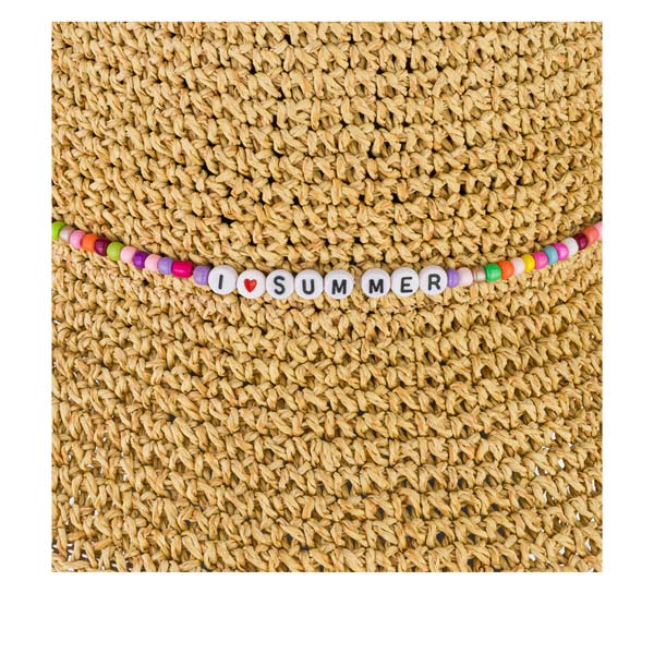 PAC Lilen Bucket Straw Hat - Fischerhut mit Insektenschutz und kleinem Packmaß