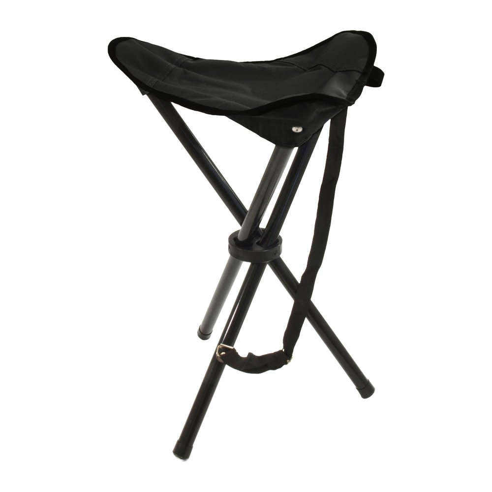 BASIC NATURE Dreibeinhocker Travelchair - Campingstuhl inklusive Tragegurt