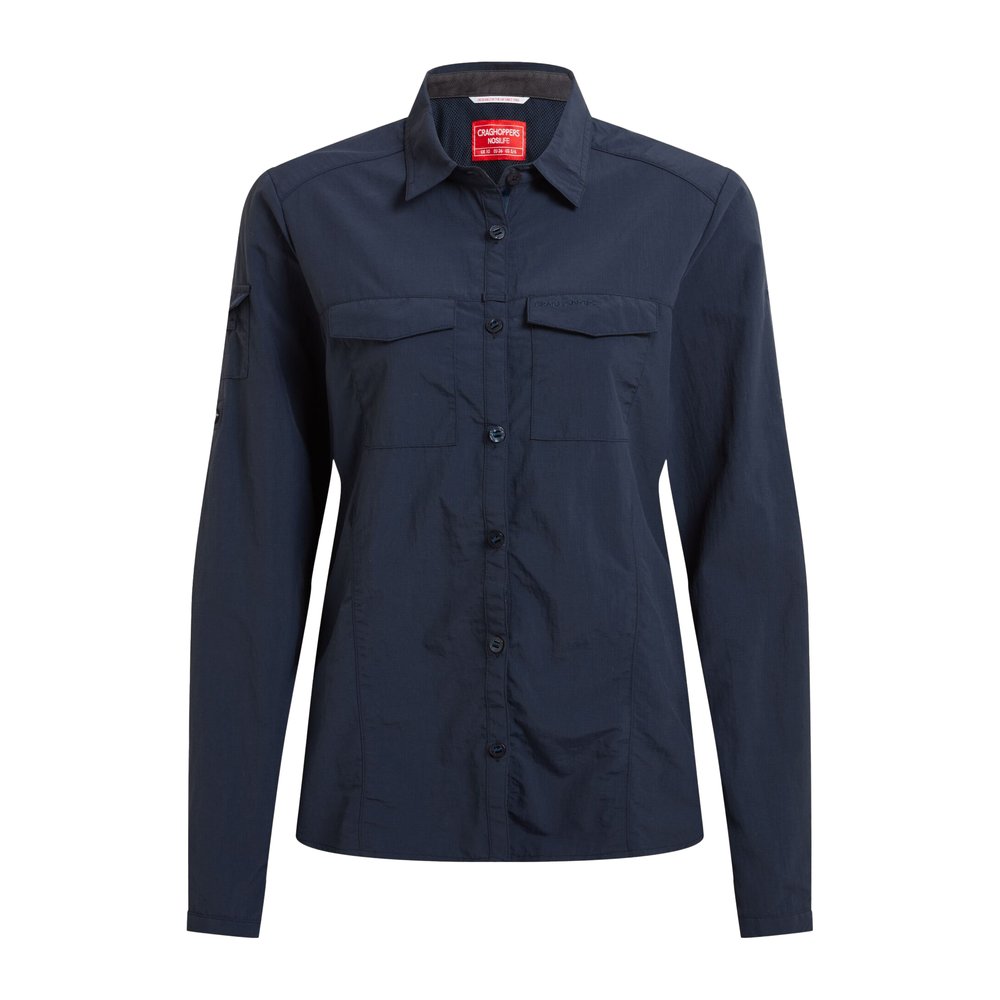 CRAGHOPPERS NosiLife Adventure Long Sleeved Shirt III Women - Langarmbluse geruchshemmend, insektenabwehrend