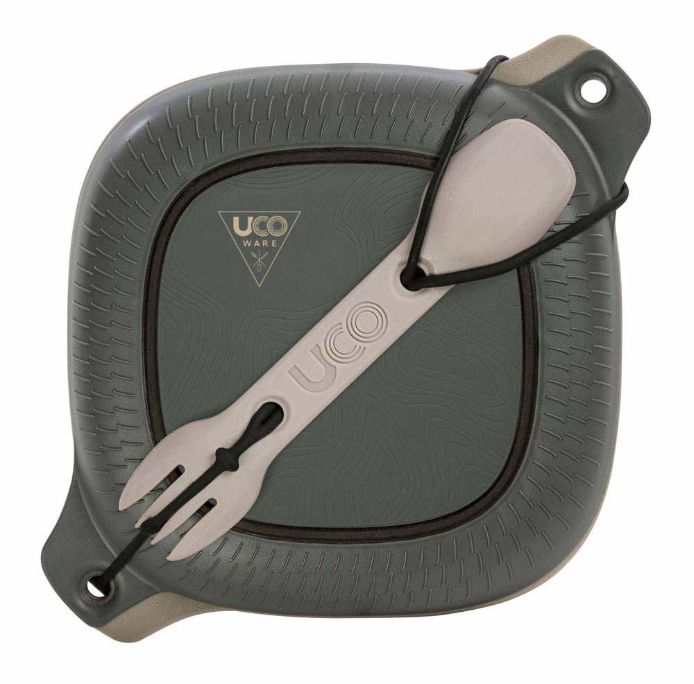 UCO Lunchbox - Geschirrset grau-beige geschlossen oben