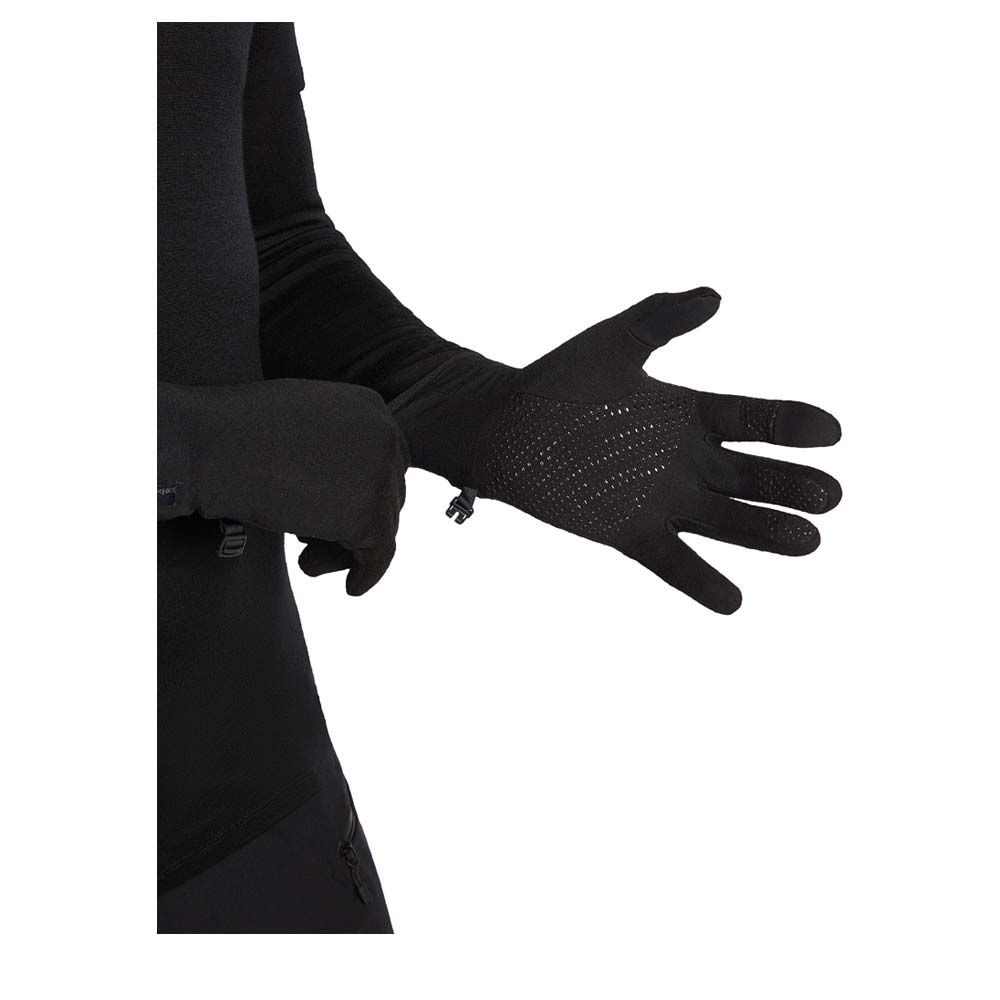 ICEBREAKER Quantum Gloves Unisex – Fingerhandschuhe windabweisend, touchscreentauglich