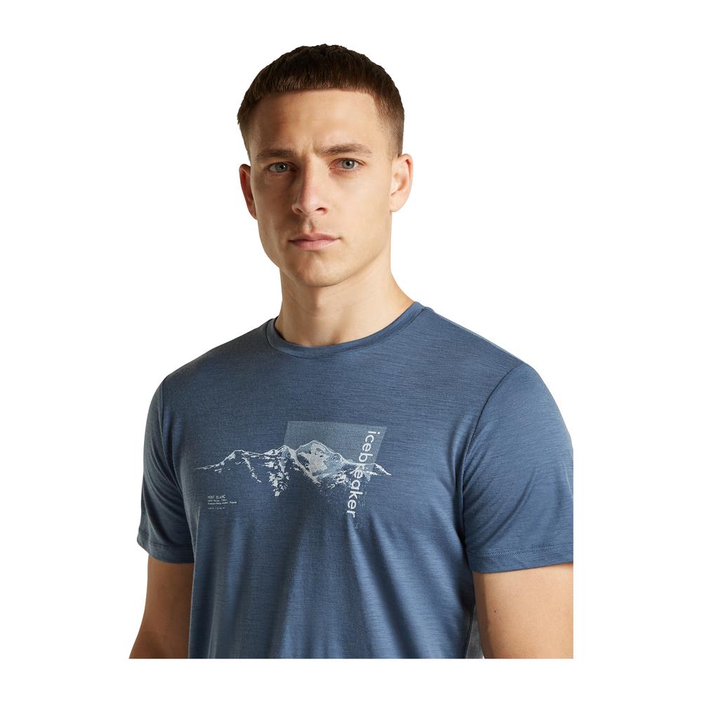 ICEBREAKER Merino 150 Tech Lite SS Tee Pure Altitude Men - Merino-T-Shirt atmungsaktiv, geruchsabweisend