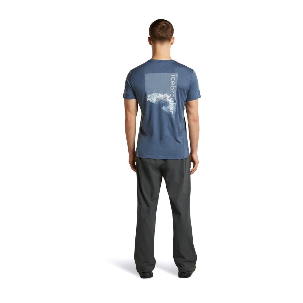 ICEBREAKER Merino 150 Tech Lite SS Tee Pure Altitude Men - Merino-T-Shirt atmungsaktiv, geruchsabweisend